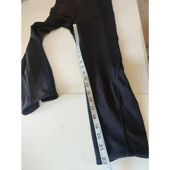 Lululemon Black Leggings Size 6 22 Inch Inseam High Rise - Picture 8 of 8